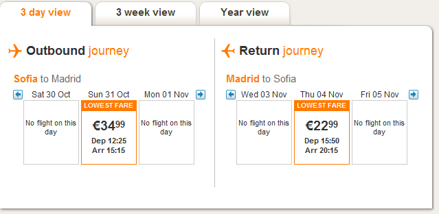 Евтини самолетни билети до Мадрид